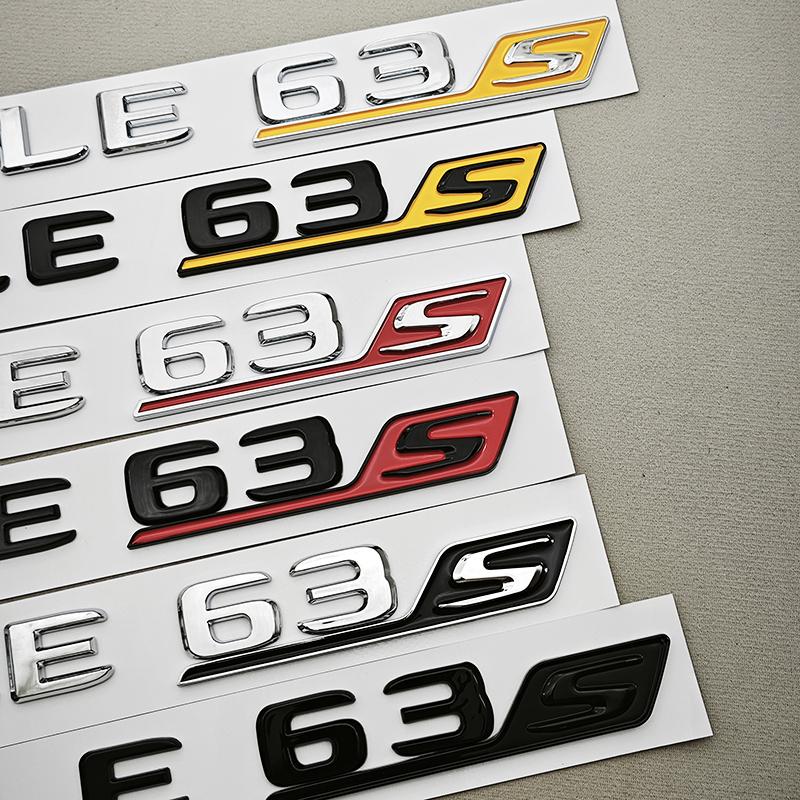 Car Sticker GLE63 GLE63S Letters Logo Rear Trunk Emblem Decals Mercedes-Benz AMG W167 C167 Auto Accessories BQ7