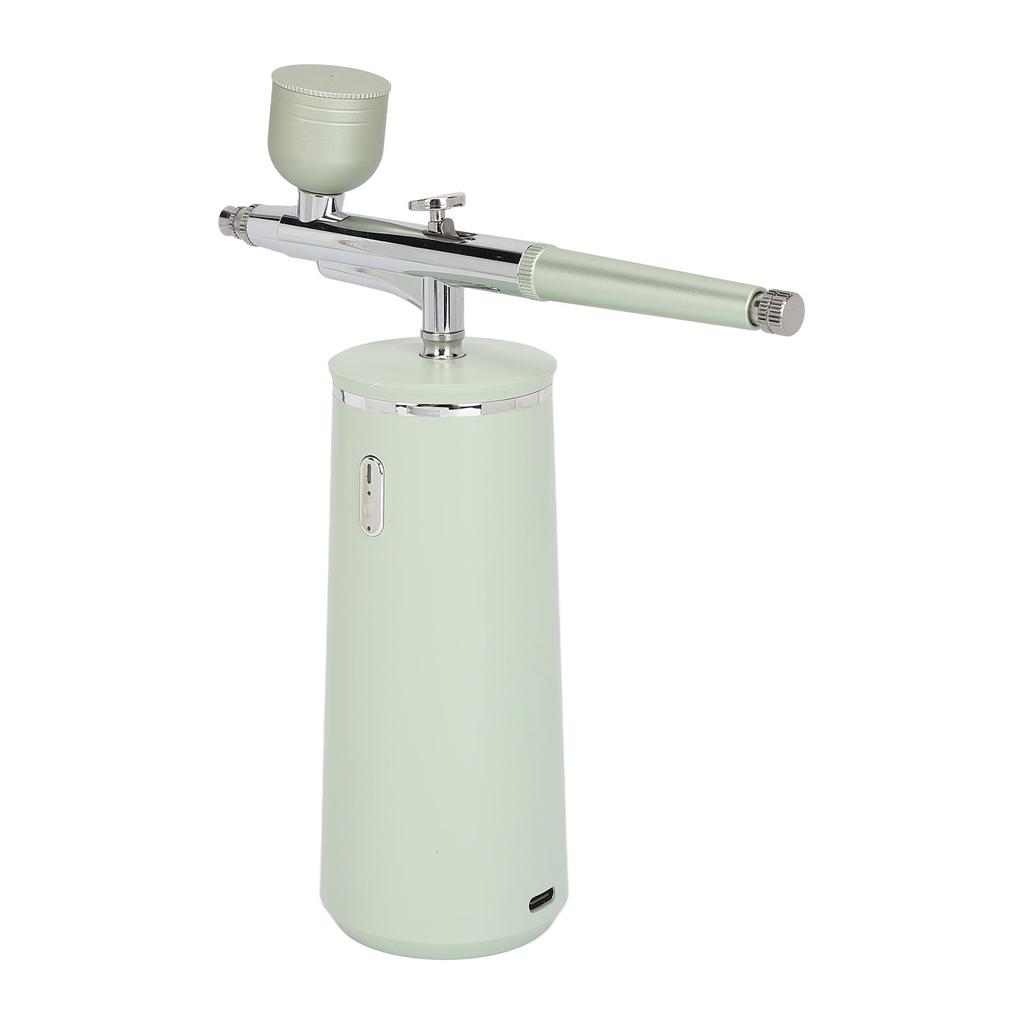 Аппарат для инъекций кислорода в лицо, портативный аэрограф с водой и кислородом высокого давления для салона красоты, зеленый