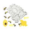 Силиконовая форма Honeybee Honeycomb 3D Beehive Bee Fondant для украшения торта, шоколадные инструменты, кухонные принадлежности для детского душа, дня рождения