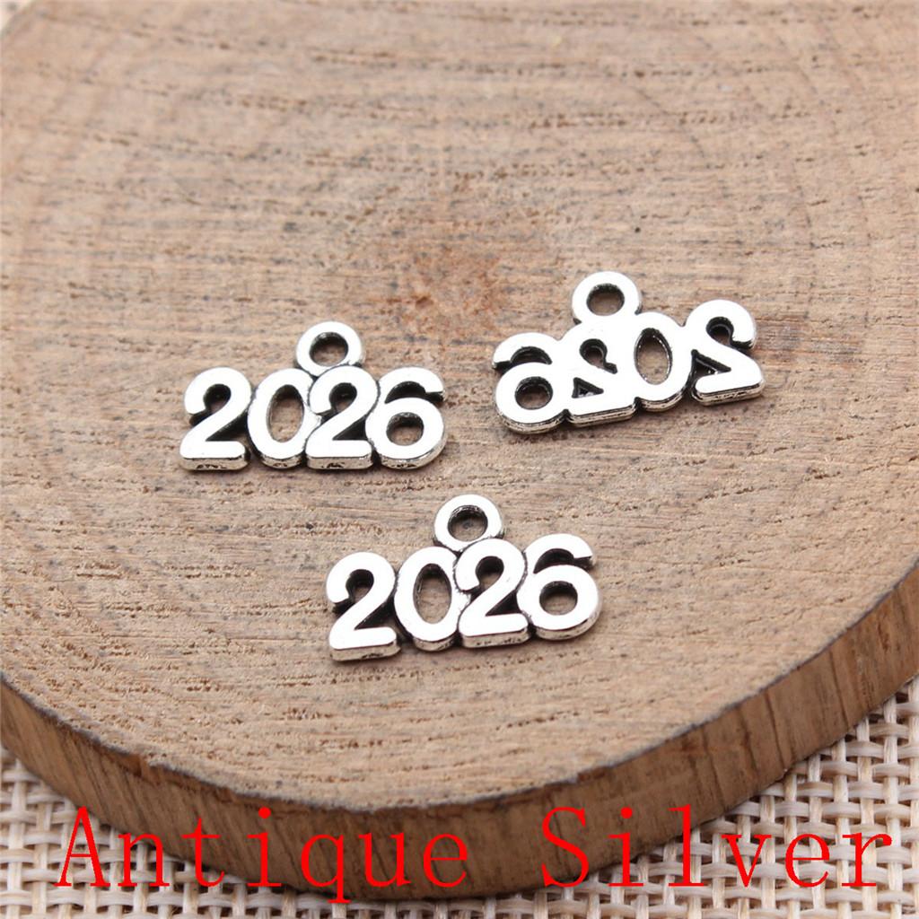 Study Travel Number Charms Pendant For Bracelet Necklace Jewelry Making Craft Findings