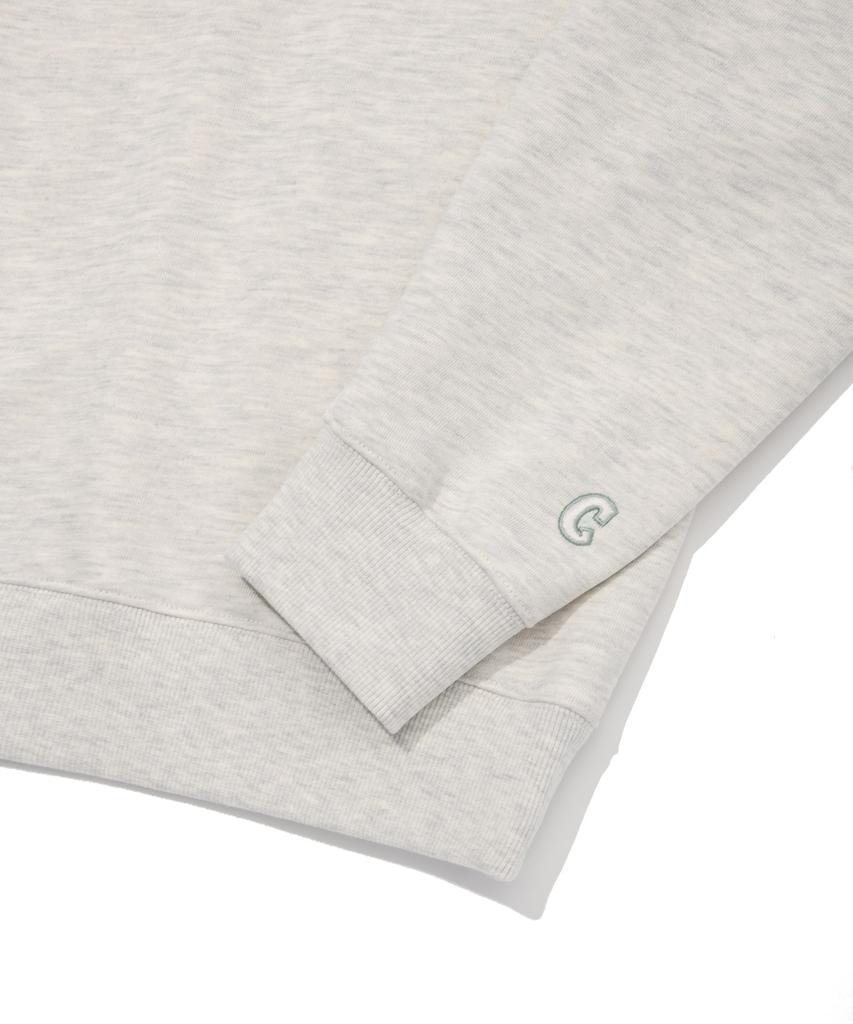 COVERNAT Authentic Logo Sweatshirt Oatmeal