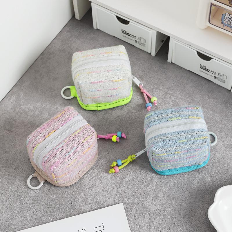 Mini Waterproof Earphone Case Cute Multifunctional Storage Pouch for Coins Keys Jewelry Home Travel