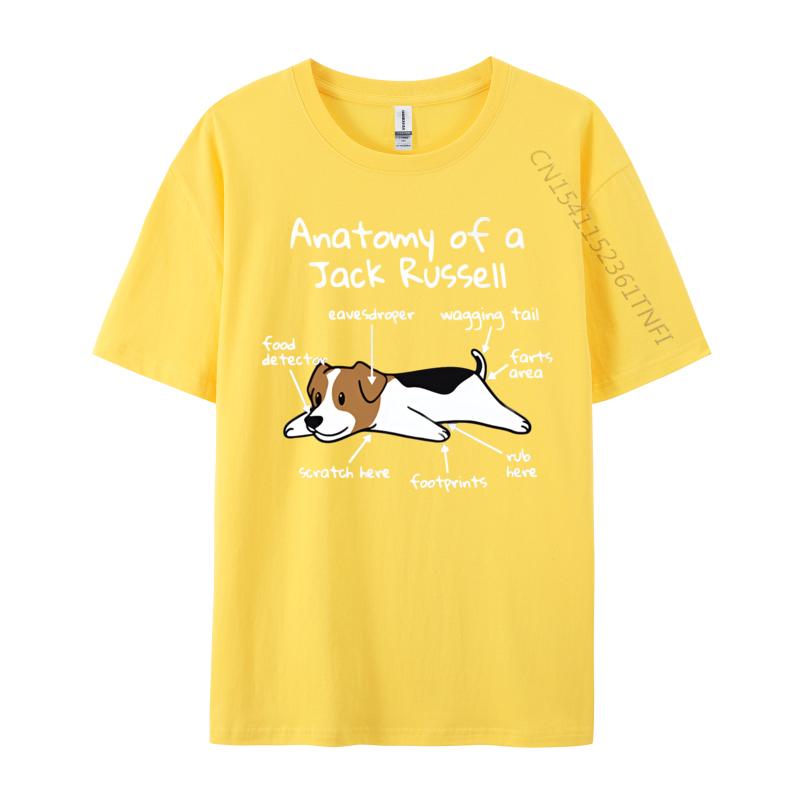 Anatomy Of A Jack Russell Terrier Funny Tshirt Hip Hop 3D Style Cotton Men Top Tshirts Fashion T Shirt Men