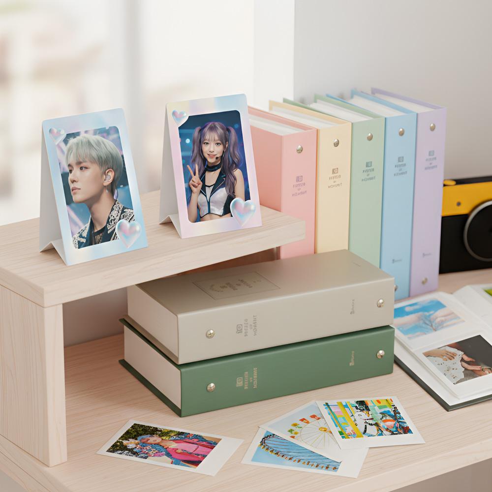 SIXKSHOP Двусторонний стенд-рамка для фотокарточек – Держатель для K-POP фото 3 шт.