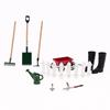 9pcs Miniature Dollhouse Set 1:12 Mini Garden Tools for Dollhouse Garden Miniature Decoration