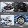 1/24 Scale Nissan GTR-R34 Alloy Car Model with Authentic Sound Effects, Premium Collectible Toy for Kids & Adults