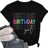 Футболка на день рождения для женщин, забавная футболка «Это мой день рождения», с коротким рукавом, повседневная, для празднования, подарок на день рождения, топы