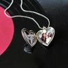 Fashion Lover Chain Jewelry Heart Shaped Pendant Photo Picture Locket Necklace