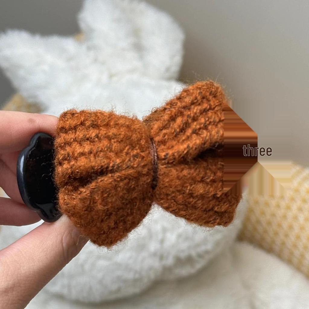 2025 Роскошный плюшевый бант-заколка для пучка волос для женской высокой прически