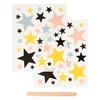 Decals - Stars - 2 Sheets - Multicolor - Mixed - Resistant To Gentle Washing