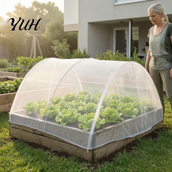 Bird Protection Netting Garden for Raised Bed, Fine Mesh Barrier Net Bird, Insect Vegetable & Pest, Heavy Duty Fruit Flower Plants Cover Outdoor