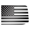 2x Black Rear Side Window Trim Stickers USA Flag Decal For 15-22 Ford F-150 F150
