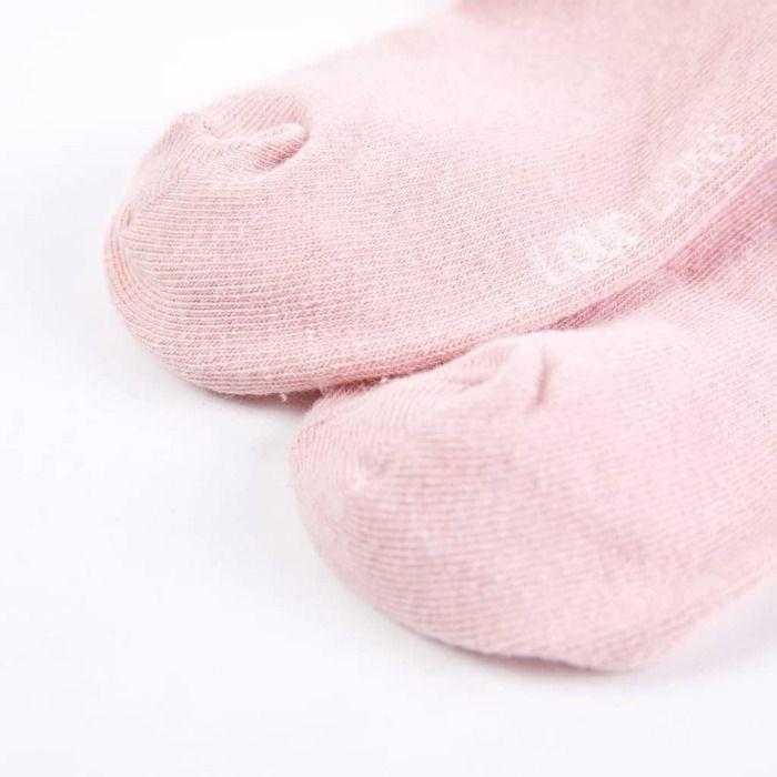Chaussettes bébé - vidaXL - Rose pâle - 75% coton - Taille élastique - Mixte