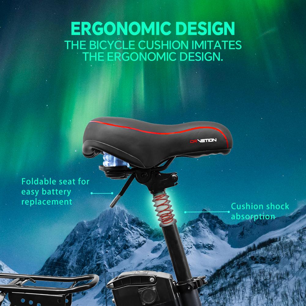 Electric Bike Foldable Drvetion 20" 750W Motor City Ebike Top Speed 45Km/h Max 80Km Load 150Kg AT20