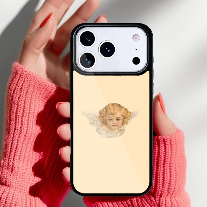 Эстетичный Чехол для Телефона Ангелы Эстетика для iPhone 17 16 15 14 13 Pro Max Задняя Крышка для 12 11 Pro Coque