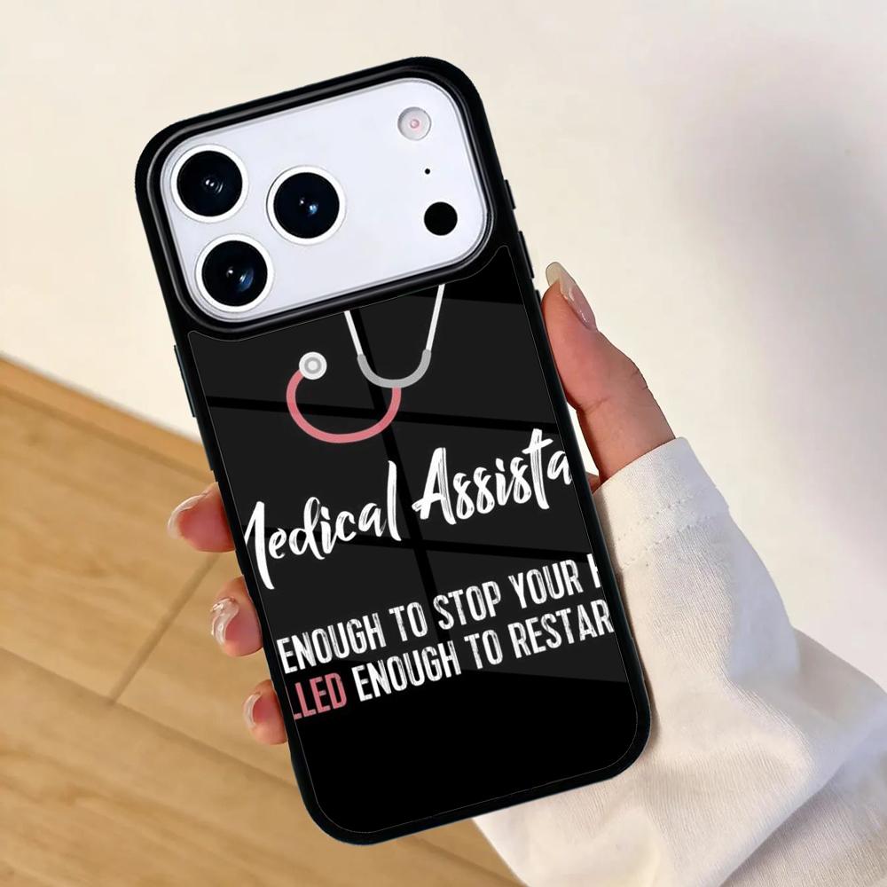 Funny I Love Nursing Mobile Phone Case for IPhone 17 AIR 16pro Max 15 14 13 12 11 Bumper Cover