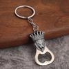 Frog Wolf Metal Lion Keyring Bronze Color Beer Opener Keychain  Backpack Pendant