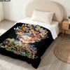 1PC Dragon Ball Super Patterned Flannel Blanket Suitable For All Seasons For Home Decor Warmth And Comfort Gifts Holiday Present
