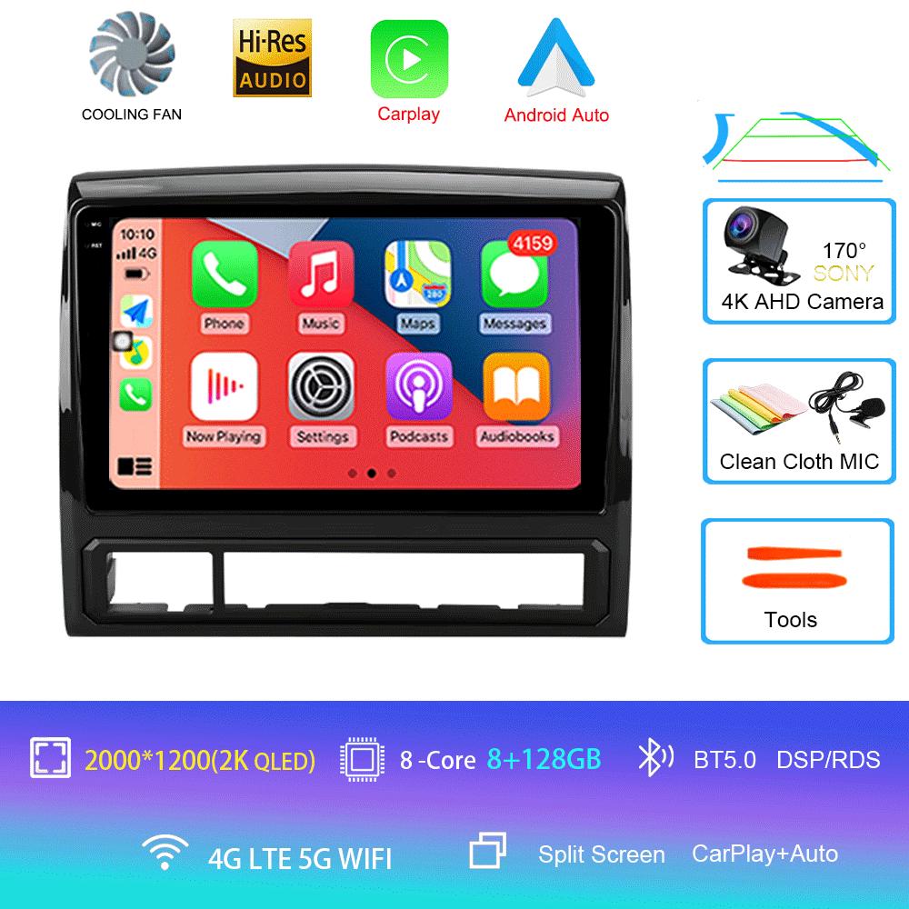Автомобильное радио Android 14 Carplay Auto 4G+WIFI для Toyota Tacoma 2 N200 Hilux 2005-2015 Навигация GPS Мультимедиа Видеоплеер Стерео
