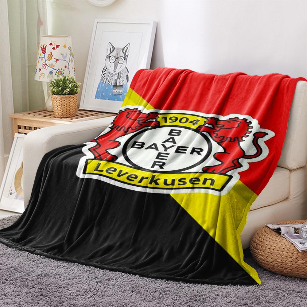 1pc Bayer 04 Leverkusen Print Flannel Blanket, High quality Comfortable for All Seasons, Home Decor, Warmth and Comfort, Perfect for Christmas Gifts14