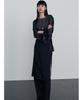 MAKE A TOAST Layered Wide Skirt Pants Black Mbefpa004Bk