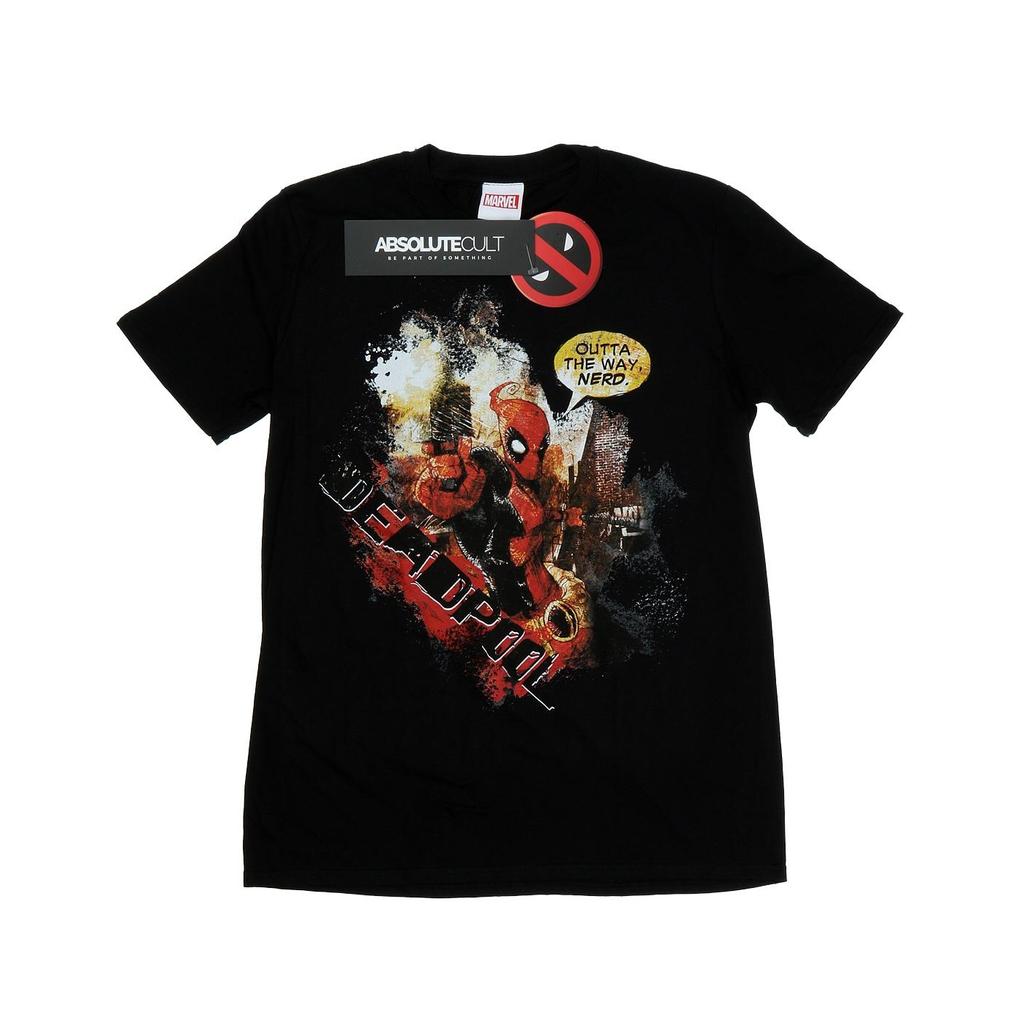 Marvel Mens Deadpool Outta The Way T-Shirt