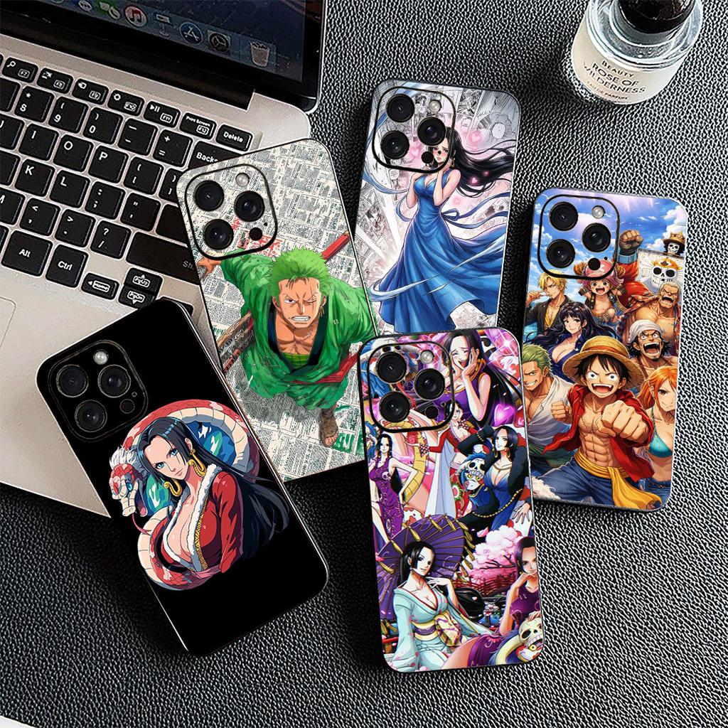 Cover for Apple iPhone 17 16 14 15 Plus Pro Max 16E ProMax + 15Plus 15+ 16+ Phone Case Luffy Boa Hancock One Piece Roronoa Zoro