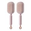 Yousheng 1/2/3Pcs Retractable Hair Brush Self-Cleaning Scalp Massage Anti-static Air Cushion Comb Portable Travel Men Women Hair Detangling Styling