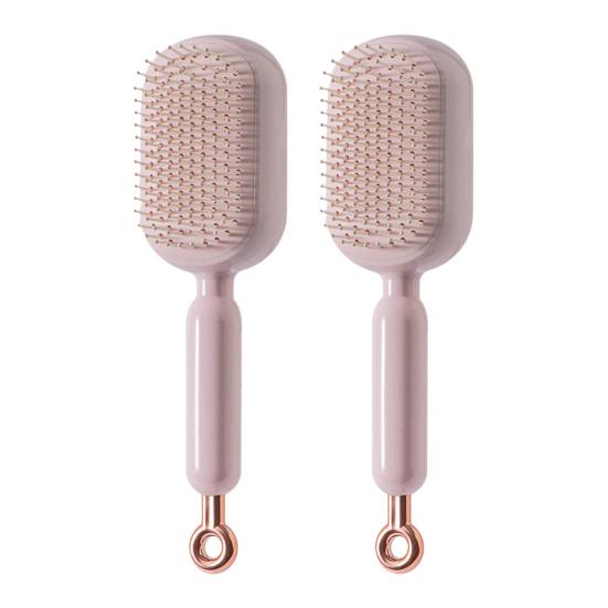 Yousheng 1/2/3Pcs Retractable Hair Brush Self-Cleaning Scalp Massage Anti-static Air Cushion Comb Portable Travel Men Women Hair Detangling Styling