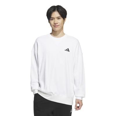 Adidas SL Crew Белый Размер S Толстовка ESS+, Мужская JUP92, (JW6957),