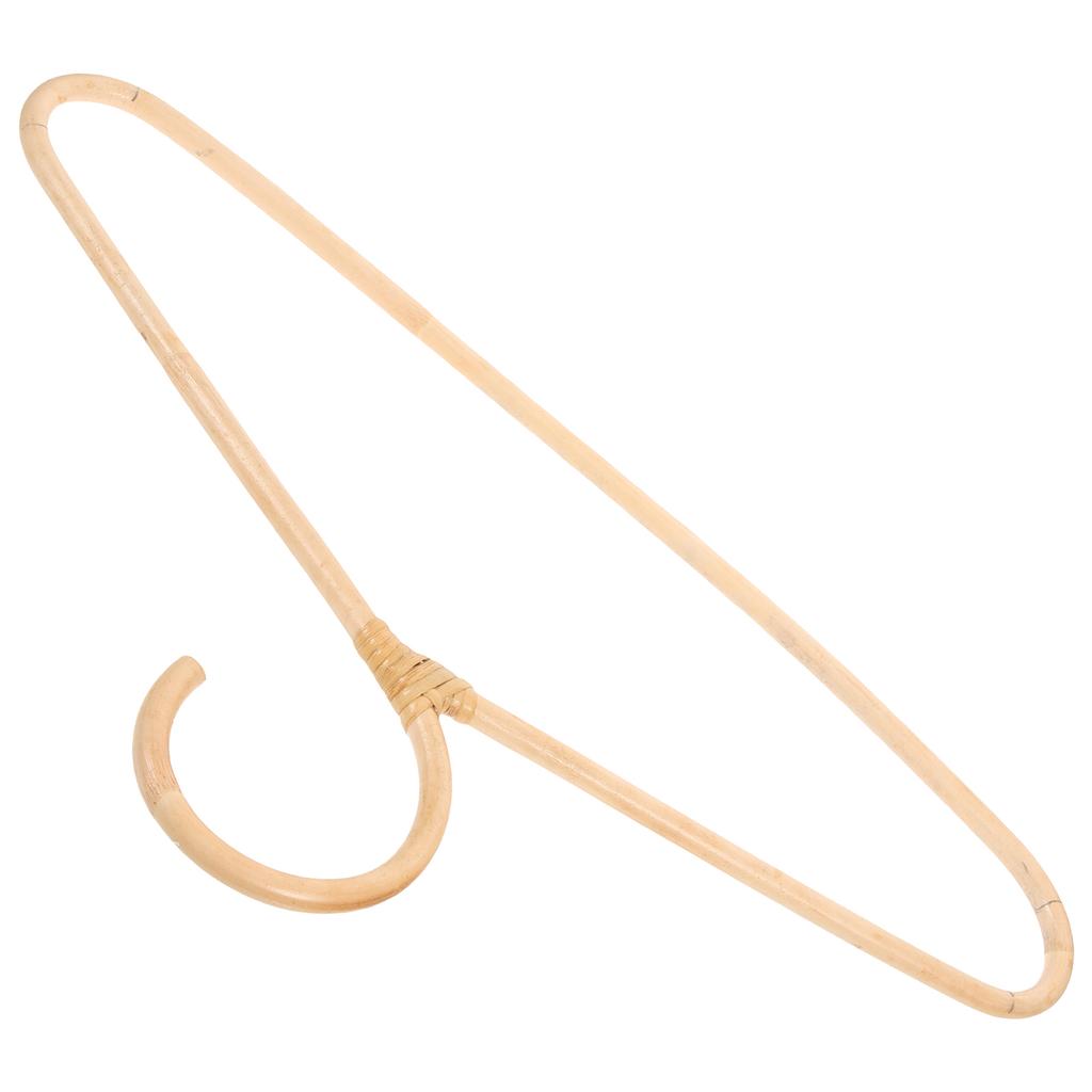 Ротанговая вешалка для одежды Натуральное дерево Ручная работа Одинарный крючок Гардероб Шкаф Хранение Декоративная Винтажная Взрослая Детская