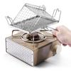 Bread Toaster Stand Folding Grill for Campfire & Picnics Adjustable Barbecue Stainless Steel Camping Toaster Holder Rack