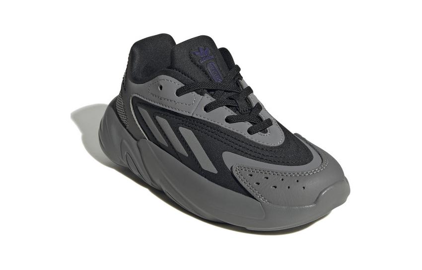 Adidas Originals Ozelia Abrasion Resistant Low top Kids' Running Shoes Gray Pre school IE0866