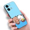 Cute BuBu DuDu Black Silicone Phone Case For OnePlus 9 10 11 12 ACE 2V Pro 9RT 10T 10R Nord CE 2 3 Lite N10 N20 N30 5G