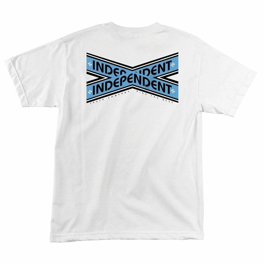 Независимые подвески INTERSECT Футболка для скейтборда БЕЛАЯ
