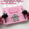 Clay Earring Drill Guide DIY Polymer Clay Earring Hole Drill Stand Polymer Clay Jewelry Making Drilling Tool for Earrings Necklace Pendants