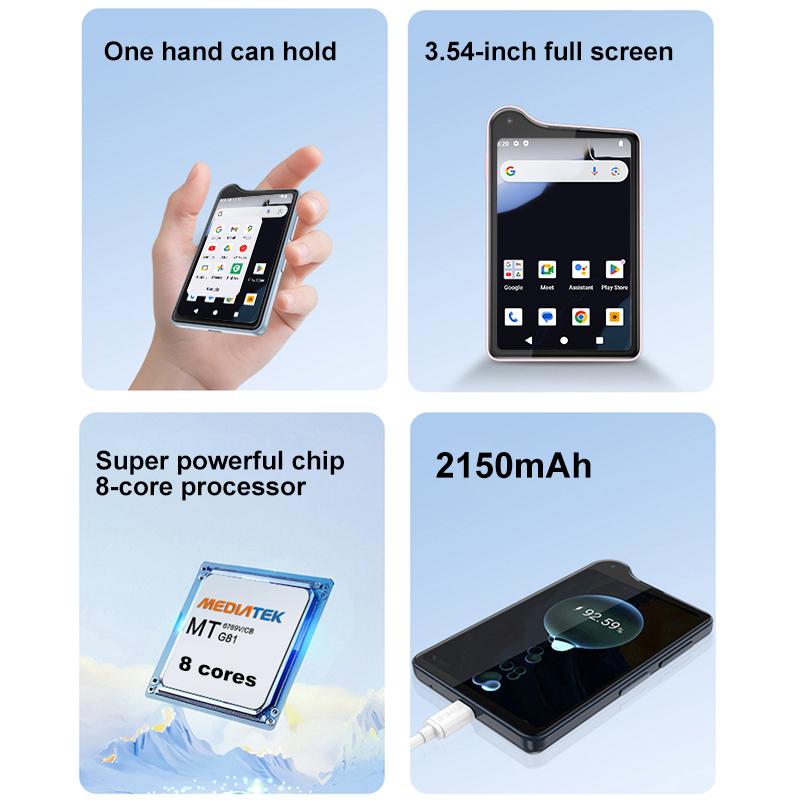 QIN K25 MTK G81 3.54 Inch 4GB 128GB Wifi Bluetooth Touch Screen 640*960 Duoqin Global Version Android 14 Phone
