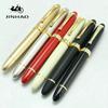 JINHAO X450 Роскошная перьевая ручка Черная с золотым 18kgp широким пером 22 цвета и чернила Подарочные ручки