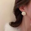 Изысканные круглые серьги-гвоздики, модные простые металлические серьги для женщин, модный дизайн, ювелирные изделия, бижутерия, аксессуары, индивидуальный подарок