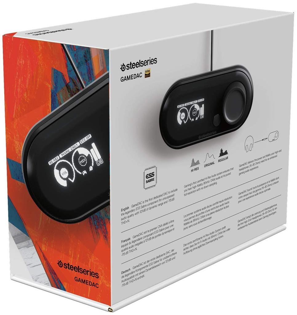 Совместимый с ПК PS4 объемный игровой звук USBDAC усилитель SteelSeries GameDac 61370