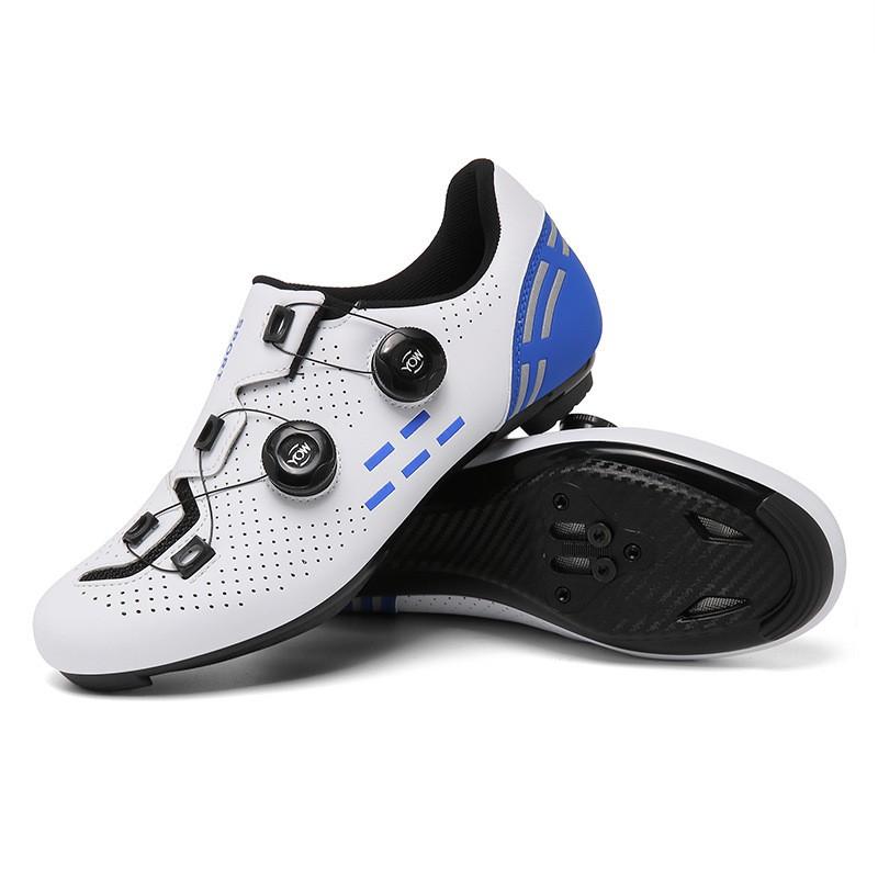 Unisex Cycling Shoes Road Mountain Bikes Hard Sole Clipless Compatible Lightweight Riding Footwear