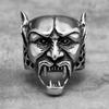 Gothic Vampire Skull Stainless Steel Mens Rings Punk Unique Trendy for Male Boyfriend Biker Jewelry Creativity Gift