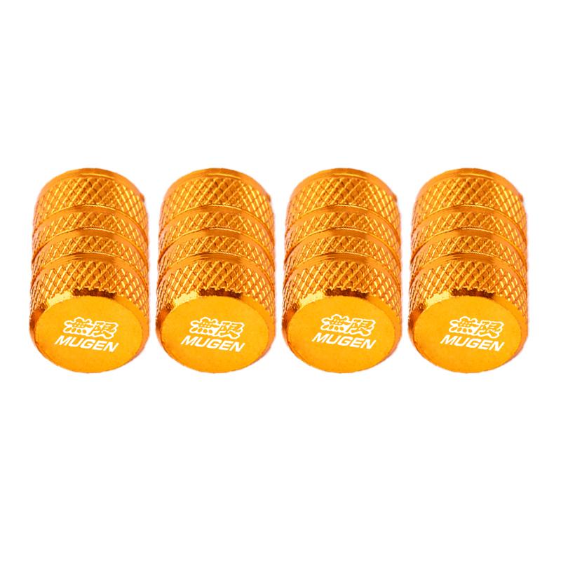 Car Wheel Tire Valve Caps Tyre Stem Covers Airdust Waterproof For Honda Mugen Civic Fit Accord Odyssey Pilot Jazz CRV HRV Legend aij256