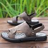 Модные универсальные летние мужские сандалии, повседневные удобные мужские шлепанцы, новые дизайнерские пляжные кроссовки, легкие уличные сандалии, полушлепанцы