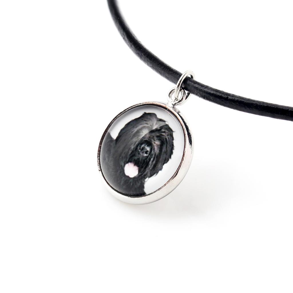 Black Russian Terrier, Chornyi Terrier – Necklace pendant with your photo, handmade | Art-Dog