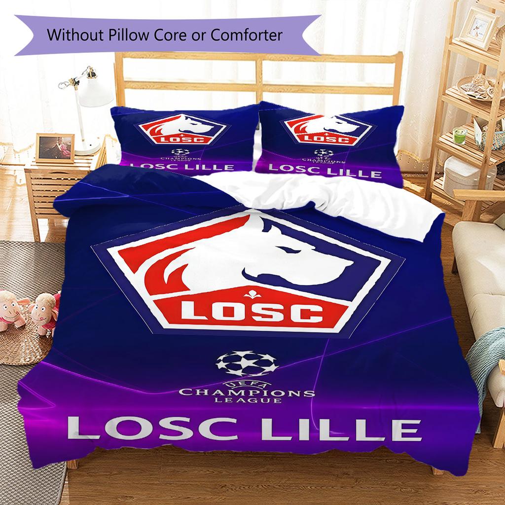 LOSC Bedding Quilt Set Quilt Cover Pillowcase Home Decoration Birthday Gift (1 * duvet cover + 2 * pillowcase, without core)