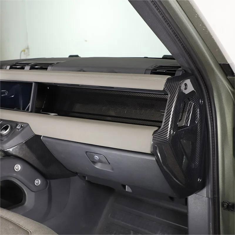 ABS Carbon Fiber For Land Rover Defender 110 2020-2024 Car Interior Modification Protection Cover Decorative Patch Accessories