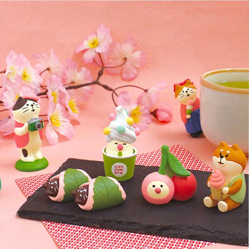 ZAKKA Японская кошка, фигурка из смолы - Фестиваль любования цветами, DIY, Модная игрушка-сюрприз, Декорация, Подарок и Украшение