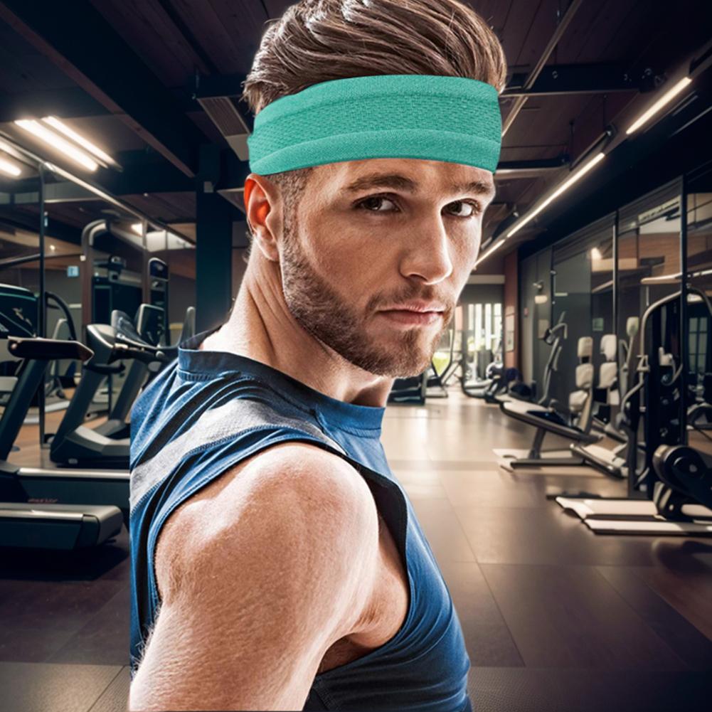 Sports Headband Workout Sweat Bands Moisture Wicking Running Headband Anti Slip Breathable for Running Riding