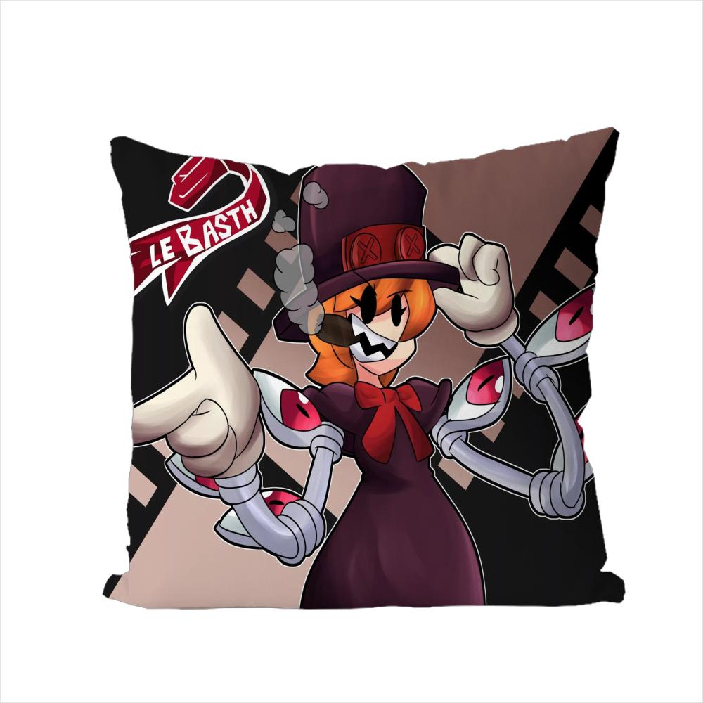 Наволочка Skullgirls Для Автомобиля Дивана Декоративная Домашняя Двусторонняя Печать Плюшевая Квадратная Подушка Декоративная Подушка Чехол